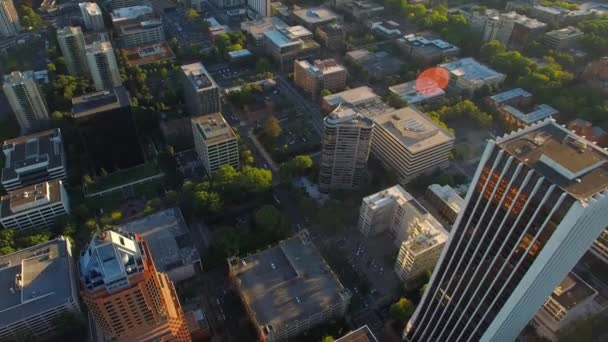 Letecké Létání Přes Portland Downtown Oregon Amazing Cityscape — Stock video