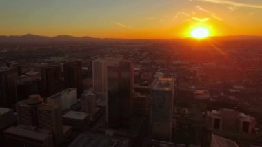 Phoenix, Arizona 'da Günbatımı, Hava Uçuşu, Şehir Merkezi, Güzel Şehir