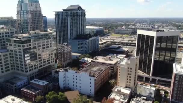 Vuelo Aéreo Sobre Orlando Florida Paisaje Urbano Increíble Centro Ciudad — Vídeos de Stock