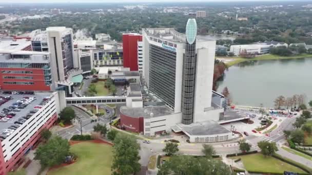 Vuelo Aéreo Sobre Orlando Florida Adventhealth University Lake Winyah — Vídeo de stock