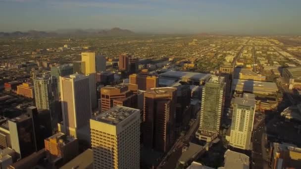 Aerial Flying Phoenix Downtown Amazing Cityscape Arizona — Stock video
