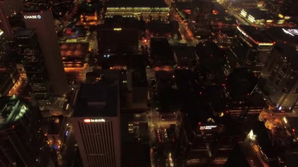 空中飞越凤凰城 市中心 亚利桑那州奇景城 — 图库视频影像