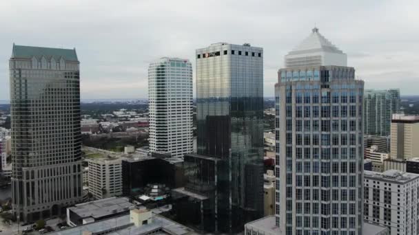 Voando Aéreo Sobre Tampa Flórida Centro Cidade Cidade Incrível — Vídeo de Stock