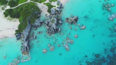Bermuda, Hava Uçuşu, Tropikal Cennet, Rocky Resifleri, Güzel Manzara, Atlantik Okyanusu