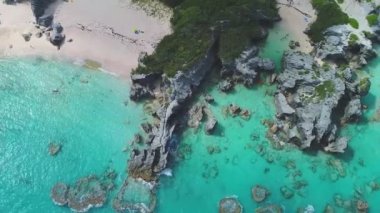 Bermuda, Rocky Resifleri, Tropikal Cennet, Hava Uçuşu, Atlantik Okyanusu, Güzel Manzara