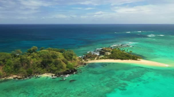 Fidzsi Szigetek Óceánia Légi Repülés Trópusi Sziget Csendes Óceán Csodálatos — Stock videók