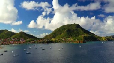 Guadeloupe Adaları, Hava Uçuşu, Karayip Denizi, İnanılmaz Manzara, Terre-de-Haut Adası