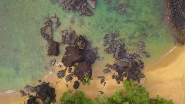 Latanie Lotnicze Nad Wybrzeżem Oceanu Indyjskiego Dzika Przyroda Piękny Krajobraz — Wideo stockowe