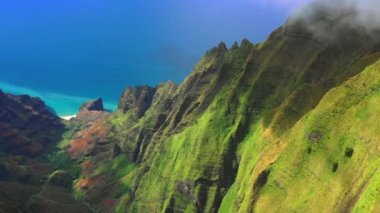 Hawaii, Havacılık, Kauai, Dağlar, İnanılmaz Manzara, Pasifik Okyanusu