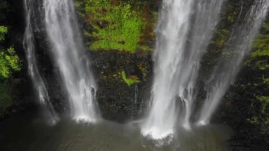Hawaii, Kauai, Opaekaa Şelaleleri, Hava Manzarası, Hawaii Ormanı, İnanılmaz Manzara