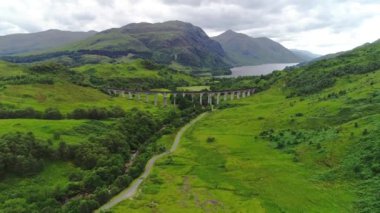 İskoçya, Hava Uçuşu, Glenfinnan Viyadük, Batı Highlands, Inverness-shire