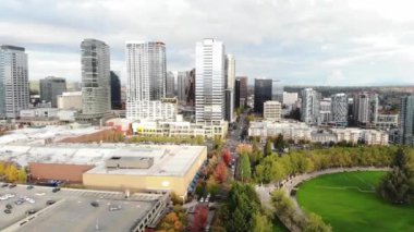 Bellevue, Washington State, Aerial View, Bellevue Downtown Park, Amazing Landscape