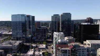 Bellevue, Washington Eyaleti, Şehir Merkezi, İnanılmaz Manzara, Hava Uçuşu