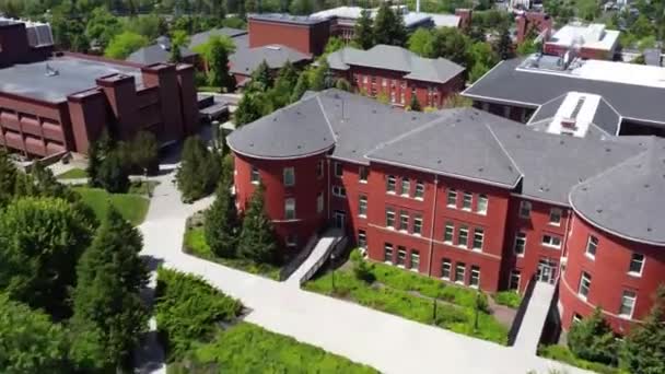 Washington State University Pullman Wsu Niesamowity Krajobraz Widok Powietrza — Wideo stockowe