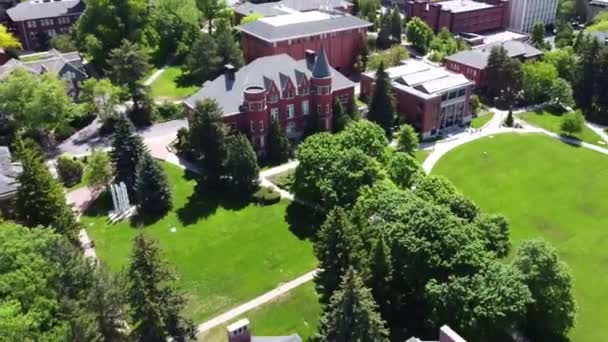 Washington State University Pullman Amazing Landscape Wsu Luchtfoto — Stockvideo