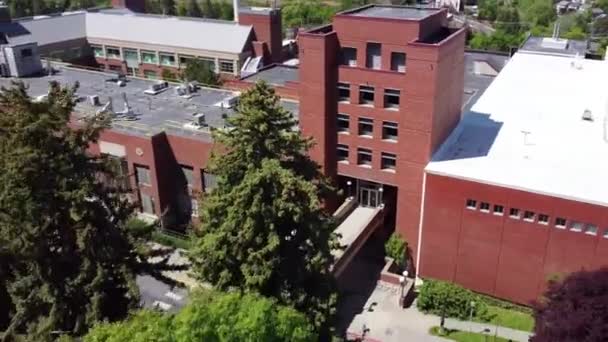 Universidade Estadual Washington Pullman Paisagem Incrível Vista Aérea Wsu — Vídeo de Stock