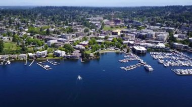 Kirkland, Washington Eyaleti, Moss Körfezi, İnanılmaz Manzara, Hava Manzarası