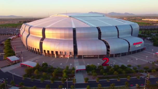 Glendale Arizona Aerial View State Farm Stadium Κέντρο — Αρχείο Βίντεο
