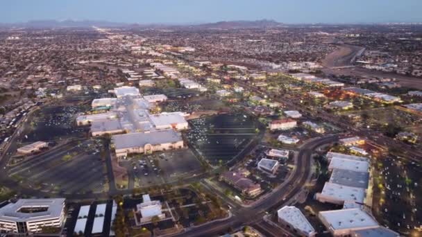 Glendale Αριζόνα Αεροφωτογραφία Καταπληκτικό Τοπίο Downtown — Αρχείο Βίντεο