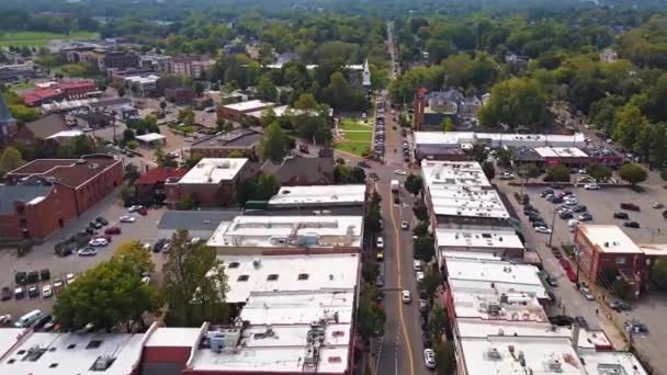Franklin Downtown Aerial View Amazing Landscape Tennessee — 비디오