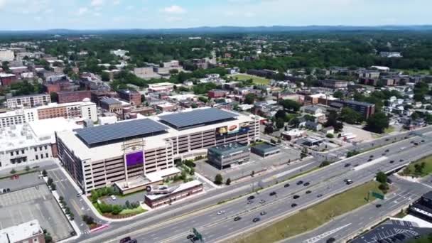 Springfield Downtown Massachusetts Uitzicht Lucht Amazing Landschap — Stockvideo