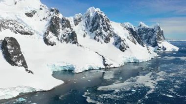 Antarktika, Güney Kutbu, Havadan Bakış, Buz Dağları, İnanılmaz Manzara, Antarktika Okyanusu