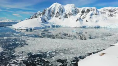 Antarktika, Güney Kutbu, Buz Dağları, İnanılmaz Manzara, Antarktika Okyanusu, Hava Manzarası