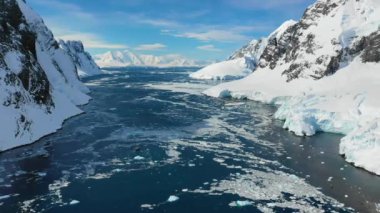 Antarktika, Güney Kutbu, Antarktika Okyanusu, Buz Dağları, Hava Manzarası, İnanılmaz Manzara