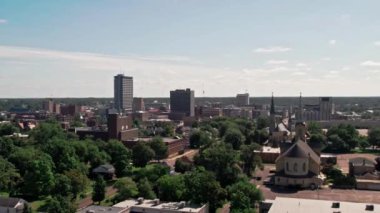 South Bend, Indiana, Aerial View, Amazing Landscape, Downtown
