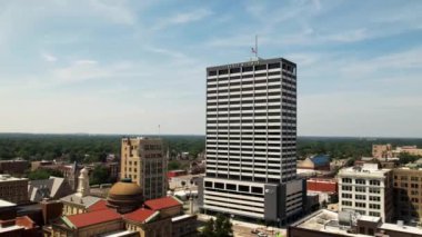 South Bend, Downtown, Aerial View, Indiana, İnanılmaz Manzara