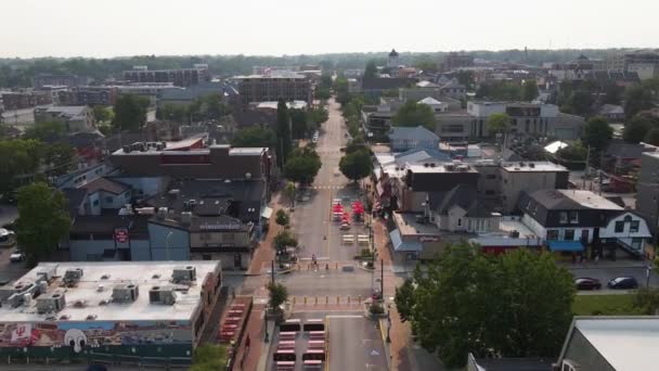Bloomington Indiana Aerial View Amazing Landscape Downtown — Vídeos de Stock
