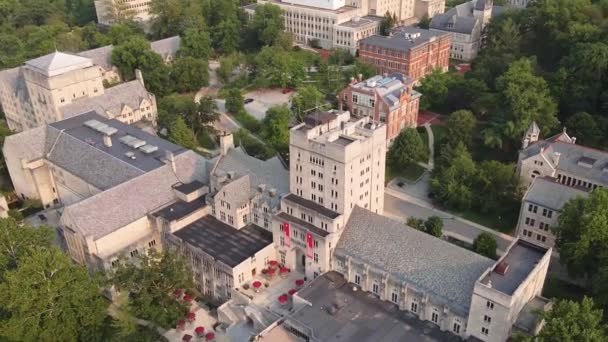 Indiana University Bloomington Amazing Landscape Drone View — Vídeos de Stock