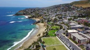 Laguna Plajı, Hava Manzarası, Pasifik Sahili, Kaliforniya, İnanılmaz Manzara