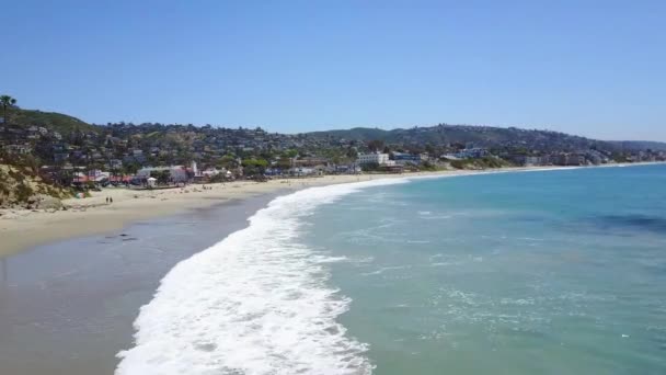 Laguna Beach Californie Côte Pacifique Vue Aérienne Paysage Incroyable — Video