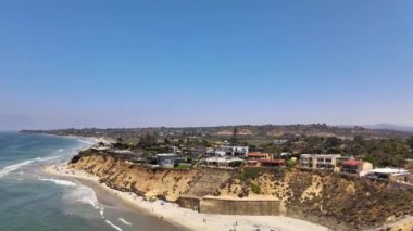 Solana Sahili, Kaliforniya, Pasifik Sahili, İnanılmaz Manzara, Hava Manzarası