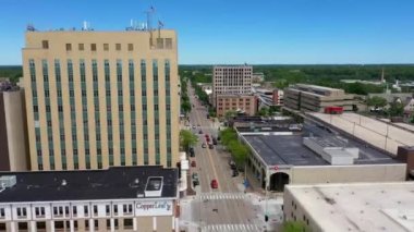 Appleton, Wisconsin, Downtown, Amazing Landscape, Drone View üzerinde uçan hava aracı