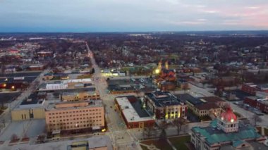 Green Bay, Wisconsin, Downtown, Amazing Landscape, Drone View üzerinde uçan hava aracı