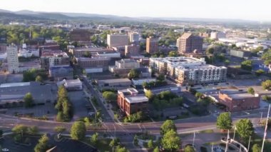 Huntsville, Alabama, Drone View, Amazing Landscape, Downtown üzerinde uçuş