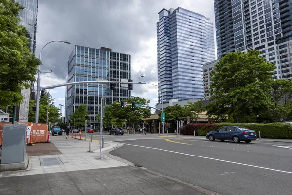 Bellevue Usa Circa Juni 2021 Street View Downtown Bellevue Verkeer — Stockfoto
