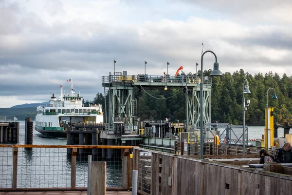 Friday Harbor Usa Приблизно Листопад 2021 Вид Причалу Острів Сан — стокове фото