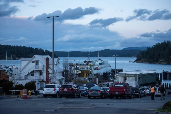 Friday Harbor Usa 2021 November Kilátás Tillikum Washington State Ferry — Stock Fotó