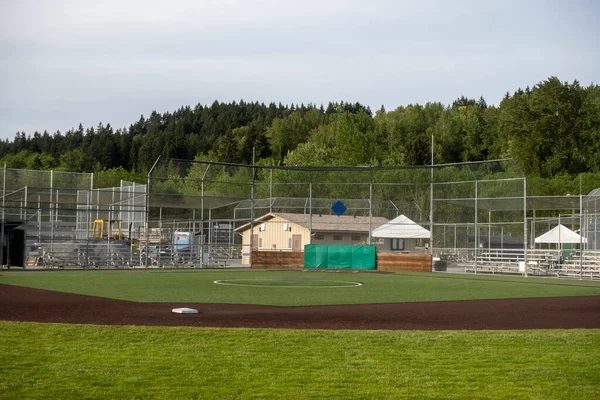 Woodinville Usa Circa May 2022 Angled Wide View Baseball Field — Photo