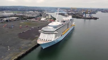 ANTHEM OF THE SEAS the Royal Caribbean Cruise Ship moored at Belfast Harbour N Ireland