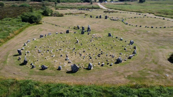 Zdjęcie Lotnicze Beaghmore Neolithic Stone Circles Tyrone Northern Ireland — Zdjęcie stockowe
