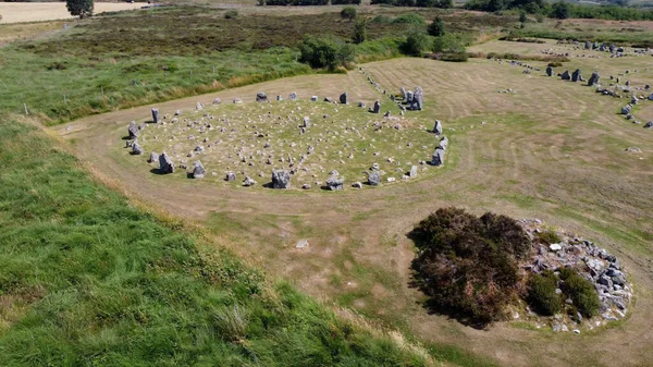 Zdjęcie Lotnicze Beaghmore Neolithic Stone Circles Tyrone Northern Ireland — Zdjęcie stockowe