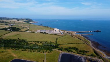 Kilroot Elektrik Santrali 'nin Hava Fotoğrafı Antrim Kuzey İrlanda 12-12-21