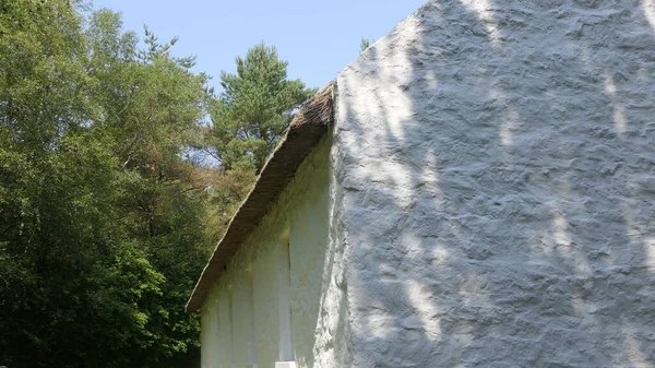 Староирландский Традиционный Ситцевый Век Оттаявшей Крышей Ферме Ирландии — стоковое фото
