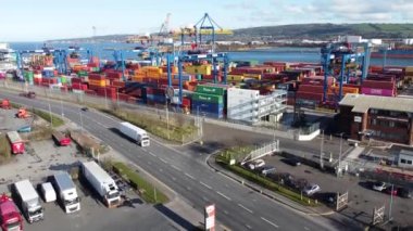 Belfast Docks Harbour Cranes City Co Antrim Northern Ireland