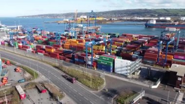 Belfast Docks Harbour Cranes City Co Antrim Northern Ireland