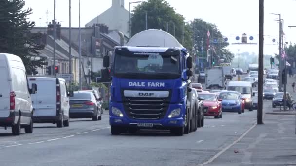 Busy Traffic Driving Cookstown Tyrone Northern Ireland — Stock video